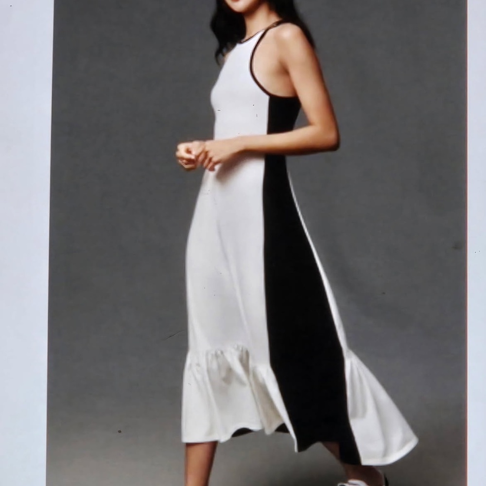 ANTHROPOLOGIE Daily Practice Colorblock Racer Dress M / L  NWT